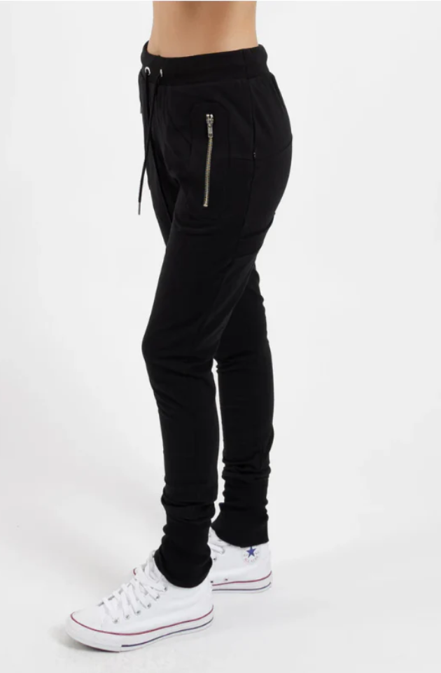FEDERATION ESCAPE TRACKIES -  BLACK/SILVER ZIPS - F1024FST-BLACK