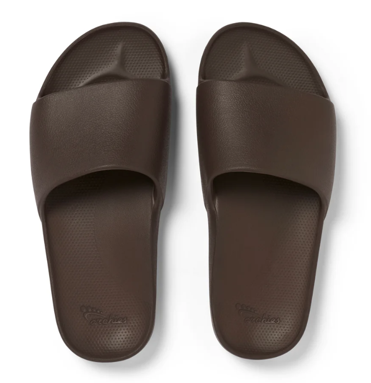 ARCHIES FOOTWEAR SLIDES - BROWN