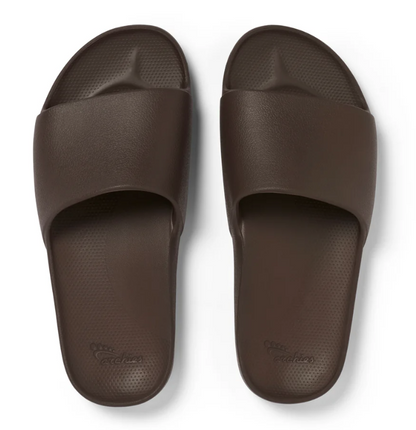 ARCHIES FOOTWEAR SLIDES - BROWN