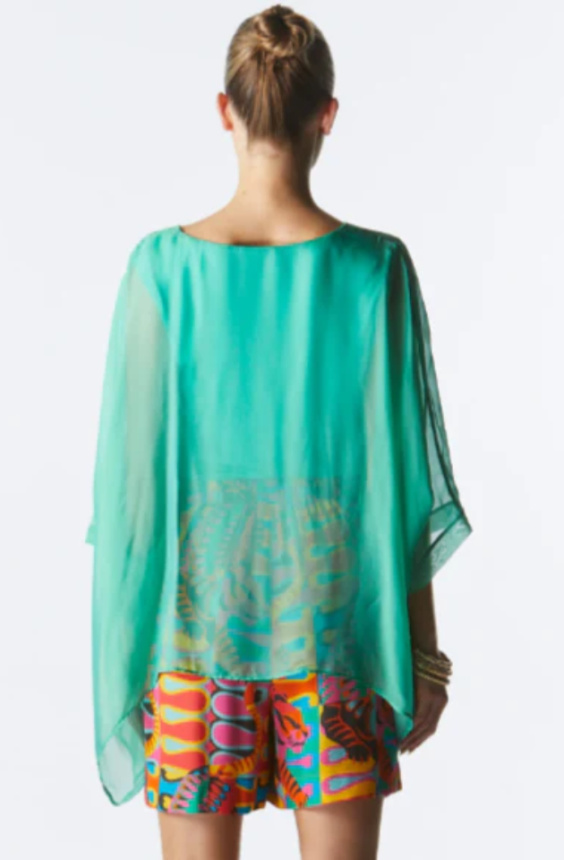 FATE + BECKER BLOSSOMING SILK TOP - APPLE - 17321TWFA-APP