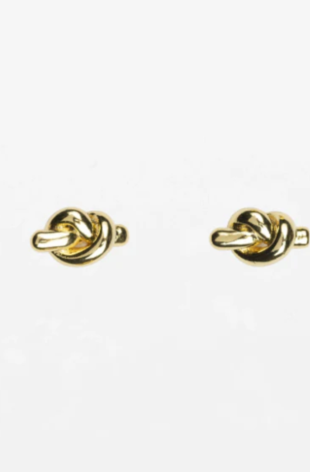 STELLA & GEMMA EARRINGS - KNOT ROD - GOLD - SGE8386