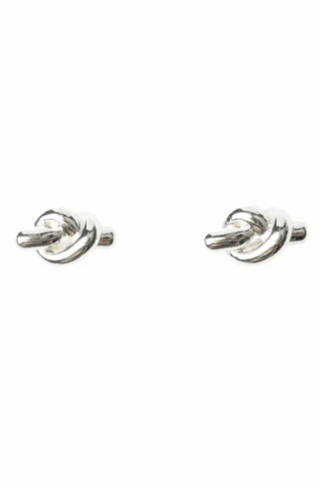 STELLA & GEMMA EARRINGS - KNOT ROD - SILVER - SGE8387