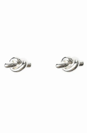 STELLA & GEMMA EARRINGS - KNOT ROD - SILVER - SGE8387