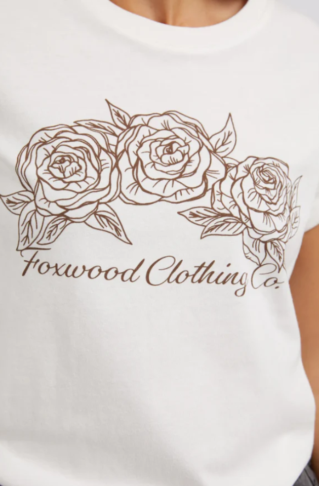 FOXWOOD EVA ROSE TEE - VINTAGE WHITE - 5543026.VWHT