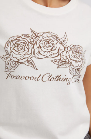 FOXWOOD EVA ROSE TEE - VINTAGE WHITE - 5543026.VWHT