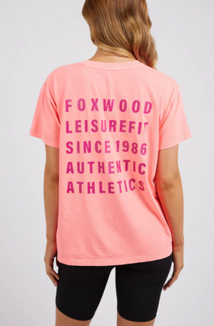 FOXWOOD AUTHENTIC TEE - NEON PINK - 5543101.NPNK