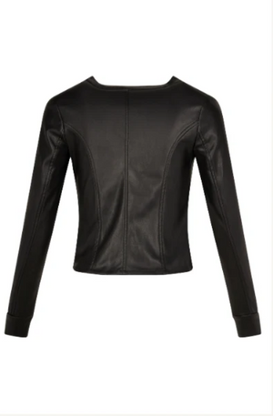 LEMON TREE DESIGN - MIKA FAUX LEATHER JACKET - BLACK - 151LTDAW25