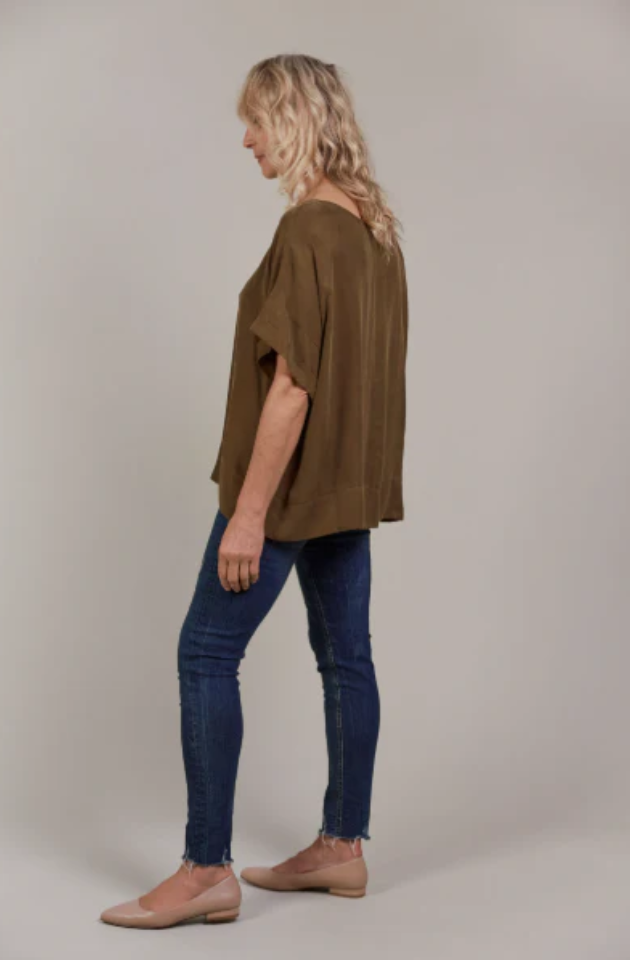 EB & IVE EDEN RELAXED TOP - TOBACCO - 2578301