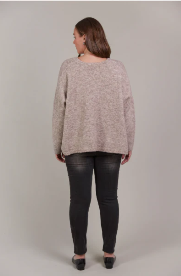 EB & IVE FOLIE RELAXED KNIT - OAT - 2582901