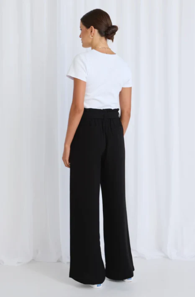 STORIES TO BE TOLD SYDNEY WIDE LEG PANT - BLACK