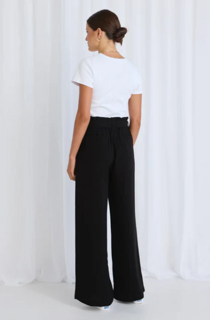 STORIES TO BE TOLD SYDNEY WIDE LEG PANT - BLACK
