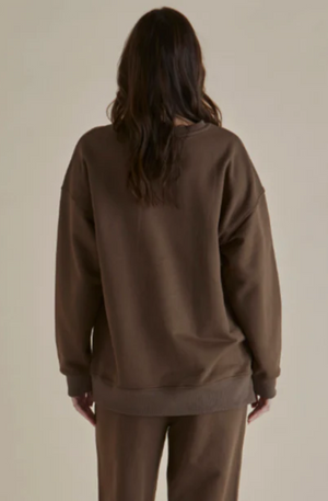 BETTY BASICS EASY CRES SWEAT CHO BROWN BB7081CHO