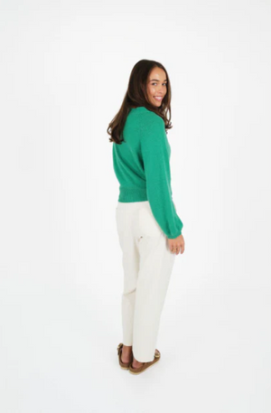 HUMIDITY LIFESTYLE COLLIDE CARDI - GREEN - TW251103
