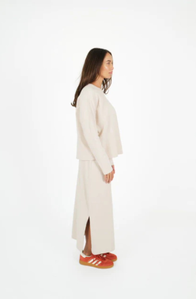 HUMIDITY LIFESTYLE BANTER SKIRT - STONE - TW251306