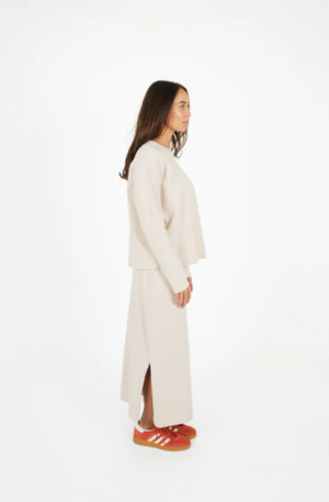 HUMIDITY LIFESTYLE BANTER SKIRT - STONE - TW251306