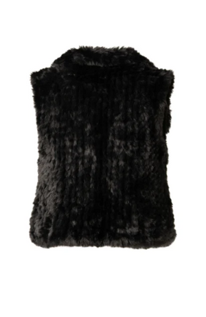 LEMON TREE DESIGN - EIRA FUR VEST - BLACK - 149LTDAW25