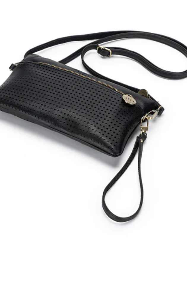 BLACK CAVIAR NINA BLACK CROSSBODY/CLUTCH C300B