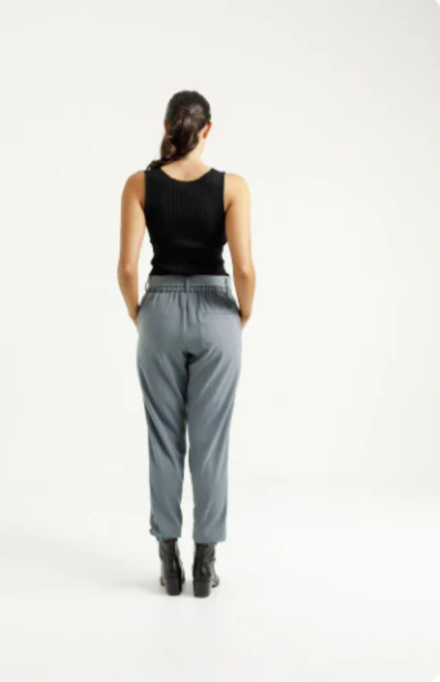 HOME-LEE BILLIE PANTS - PEWTER - HLX918 08