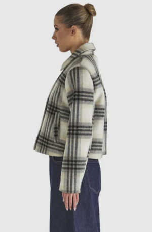 FATE + BECKER PEACEFUL JACKET - CHECK CREAM - 17432JWFA-CHE