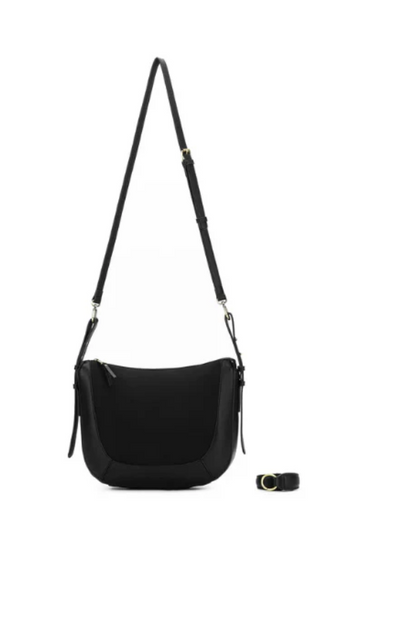 BLACK CAVIAR FLEUR BLACK SUEDETTE TOP HADLE HANDBAG SK-01961