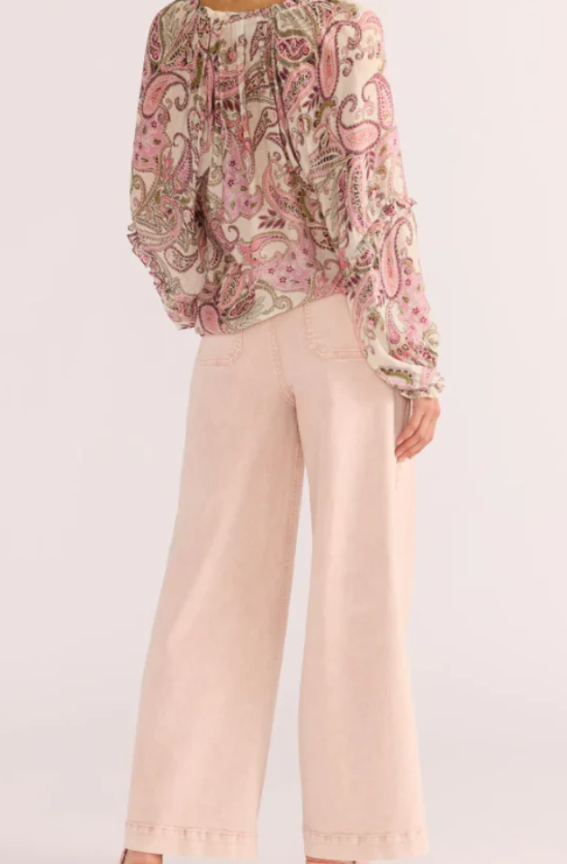 MINK PINK DAHLIA DENIM PANEL JEANS MG25014466P