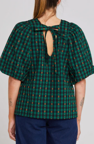 THING THING LUCIE TOP - PETAL PLAID - TTW2310 01