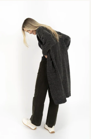 HUMIDITY LIFESTYLE ANGELICA CARDI - CHARCOAL - HW25207