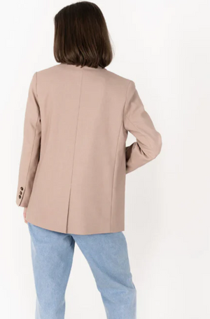 HUMIDITY LIFESTYLE COSMO BLAZER - BARK - HW25110