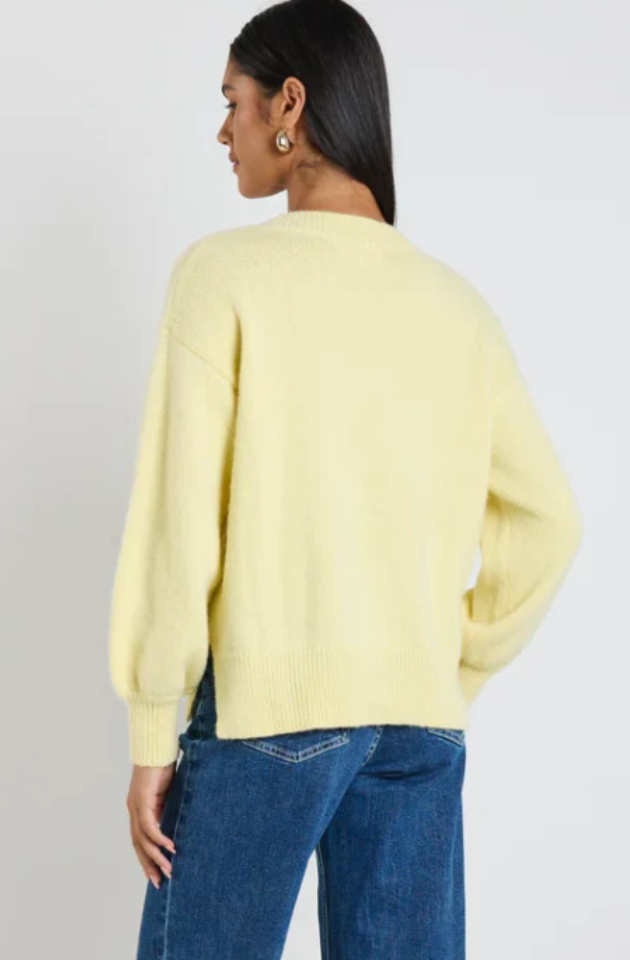 IVY & JACK HARVEST V NECK JUMPER - BUTTER