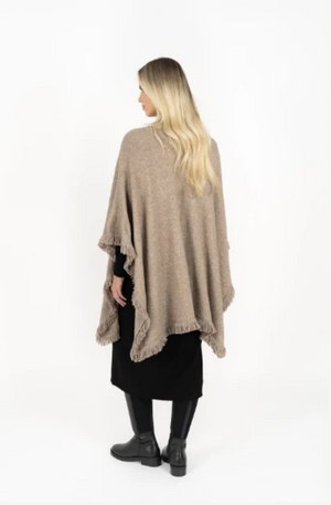HUMIDITY LIFESTYLE FRINGE WRAP - HAZELNUT - HW25612