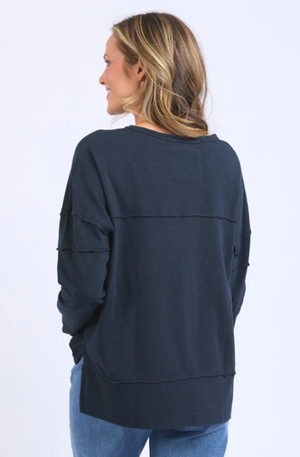 FOXWOOD JAYNE THROW ON TOP - NAVY - 55X0108.NAVY