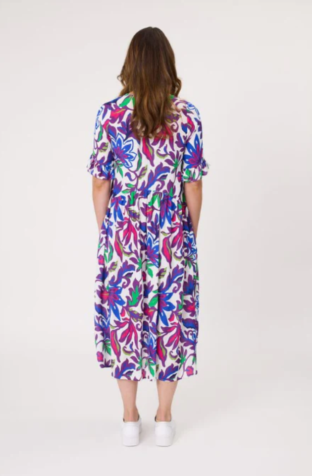 LEMON TREE DESIGN - MADONNA DRESS - FLORAL PRINT - 254LTDSS25