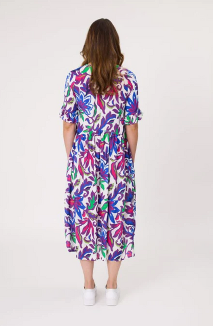 LEMON TREE DESIGN - MADONNA DRESS - FLORAL PRINT - 254LTDSS25