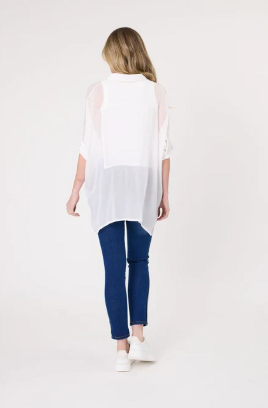 LEMON TREE DESIGN - GRETA TOP - WHITE - 210LTDSS25