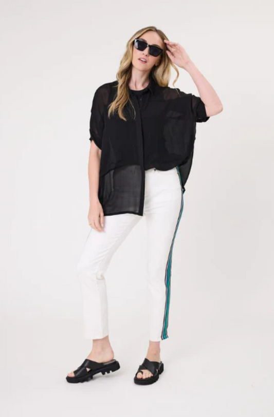 LEMON TREE DESIGN - GRETA TOP - BLACK - 210LTDSS25