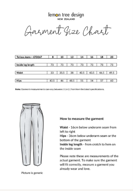 LEMON TREE DESIGN - TERISSA JEAN - DENIM - 267LTDSS25