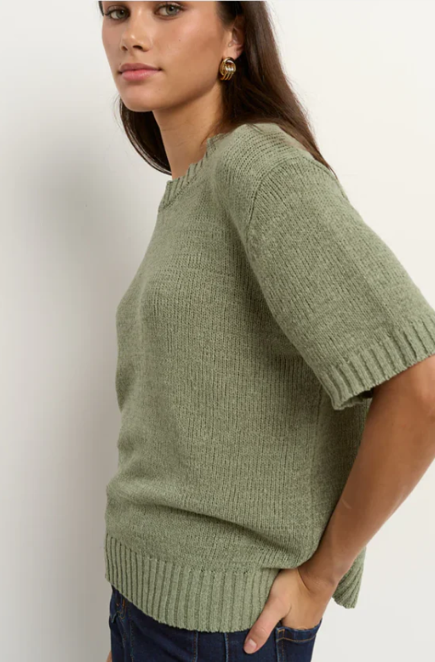 BY ROSA LOVEABLE KNIT TEE - SAGE