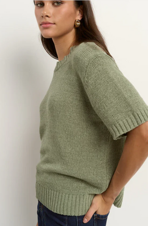 BY ROSA LOVEABLE KNIT TEE - SAGE