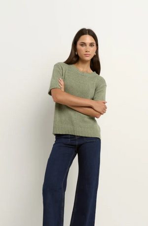 BY ROSA LOVEABLE KNIT TEE - SAGE