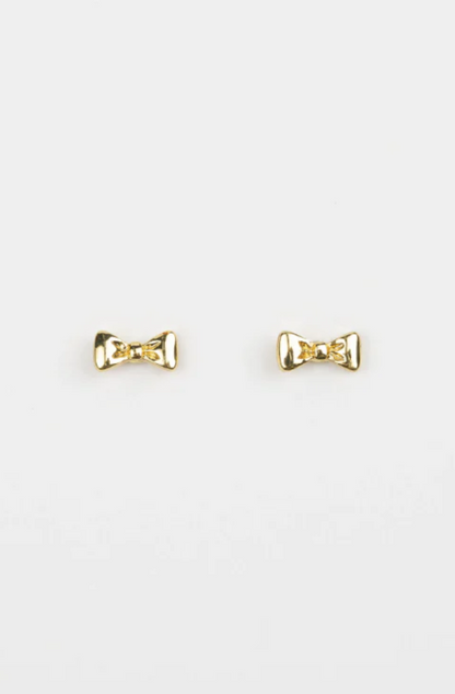 STELLA & GEMMA EARRING - GOLD BOW TIE - SGE8380