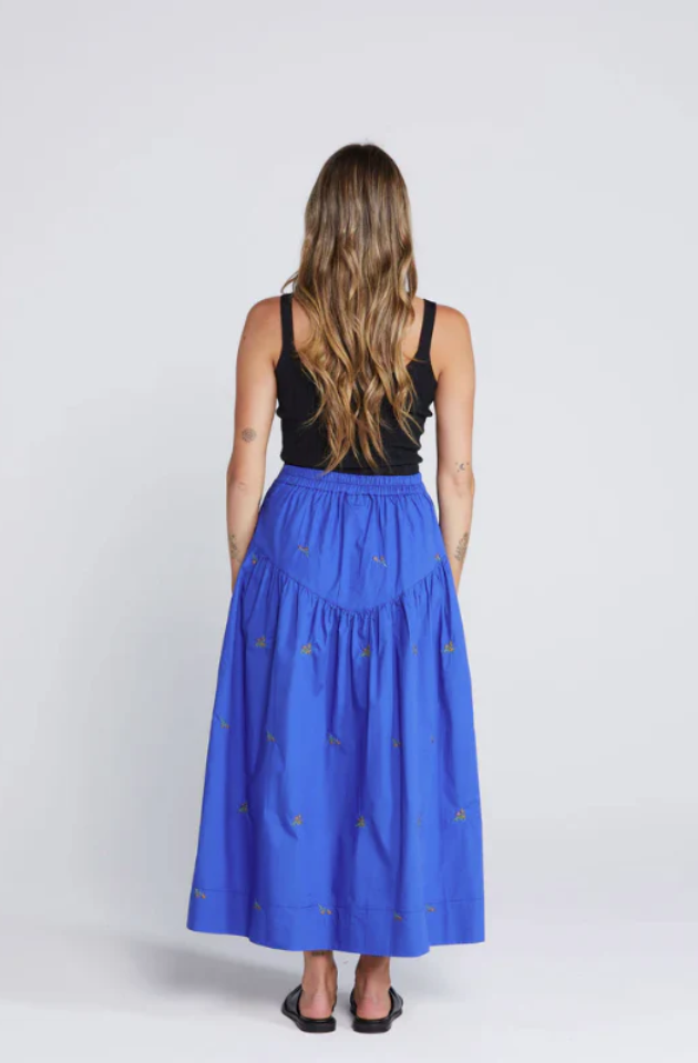 THING THING ARIA SKIRT - COBALT BLOSSOM - TTW4178 04