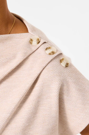 GARCIA BUTTON SWEATER - SAND MELEE - C50260-2542