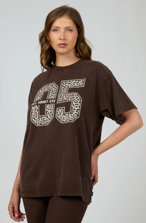ALL ABOUT EVE NICO RELAXED TEE - BROWN - 6467827.BRWN