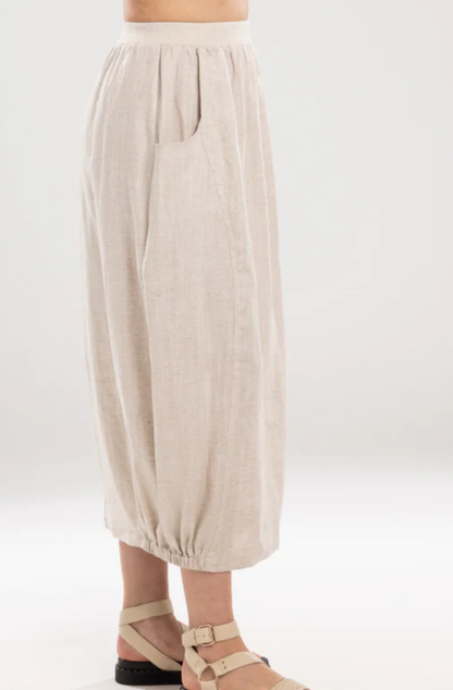 MI MOSO IDA BARRELL SKIRT - CREAM
