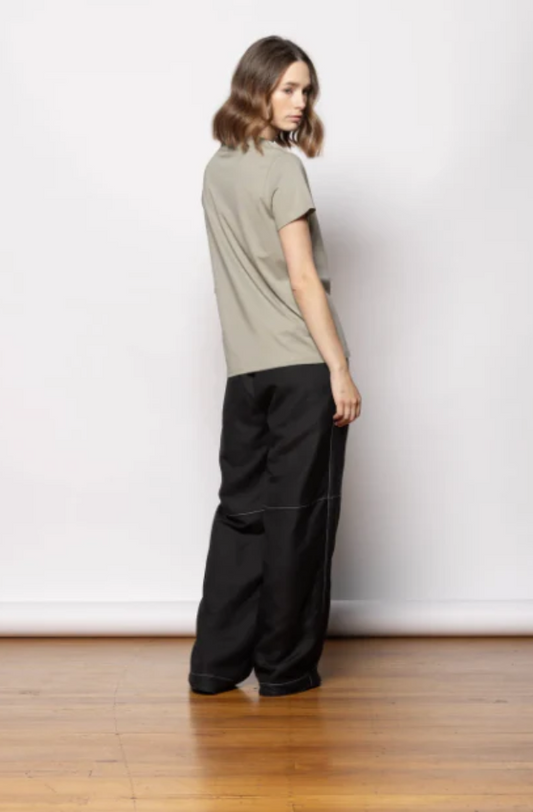 DRESSED NICE DAY T-SHIRT - SAGE/BLACK PRINT - SS25SSEX/3