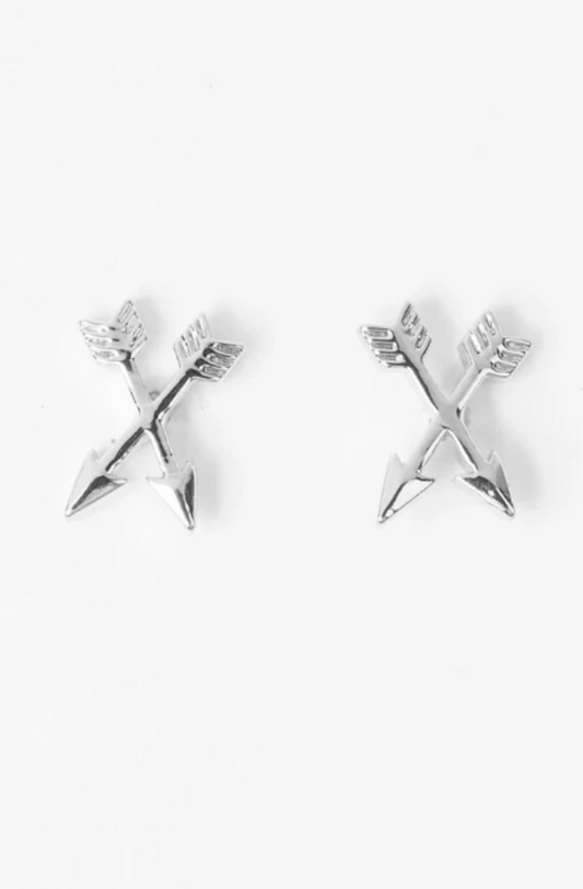 STELLA & GEMMA EARRING - PETITE ARROW - SILVER - SGE8530