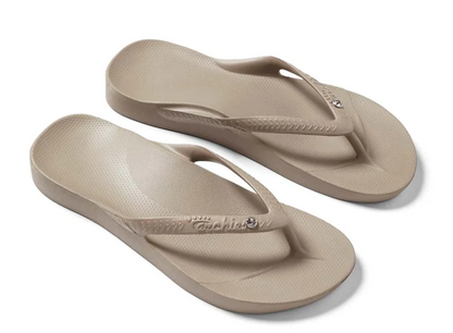 ARCHIES FOOTWEAR JANDALS - TAUPE-CRYSTAL