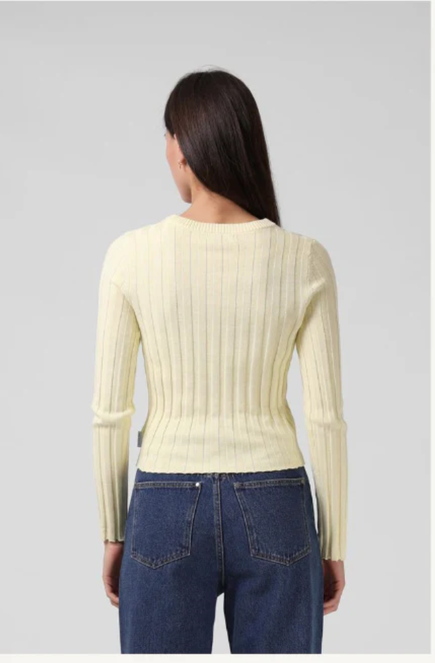 RPM MFG CLOTHING - KNITTED LONG SLEEVE - LEMON - 25P56A