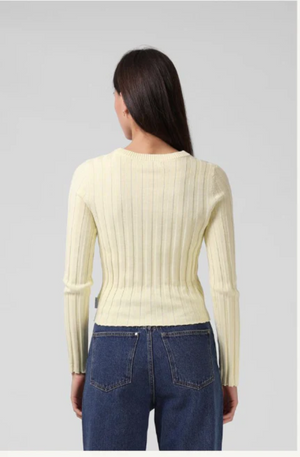 RPM MFG CLOTHING - KNITTED LONG SLEEVE - LEMON - 25P56A