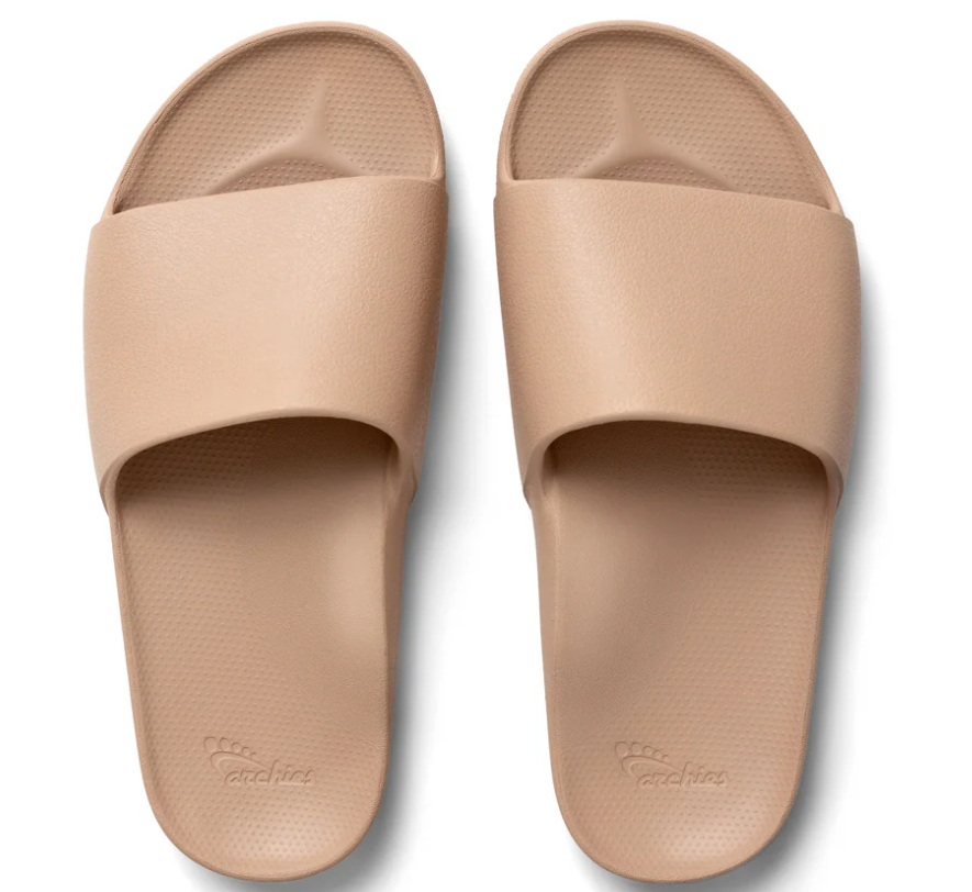 ARCHIES FOOTWEAR SLIDES - TAN